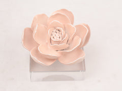 86A Resin Floral W/ Acrylic Base : Pink Camelia