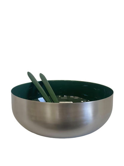 88C Enamelled Salad Bowl Forest 26Cm