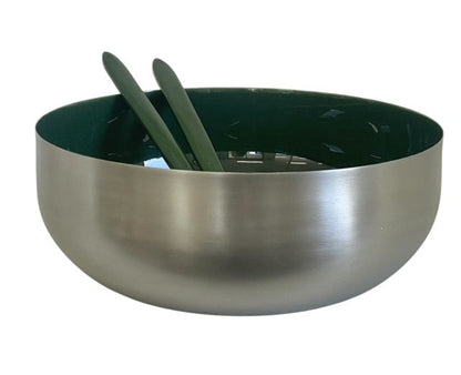 88C Enamelled Salad Bowl Forest 26Cm