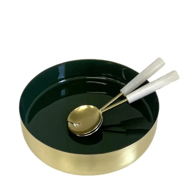 88E Gold/Forest Bowl Straight Edge 30Cm