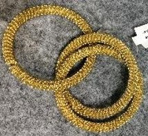 8C Wedder Rings Napkin Gold:Set Of 12