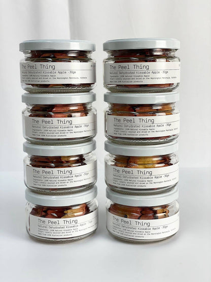 Gift Size - Natural Dehydrated Kissable Apple - 30gm Jar