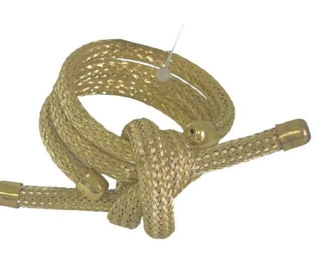 8A Knot Napkin Ring Gold:Box Of 12