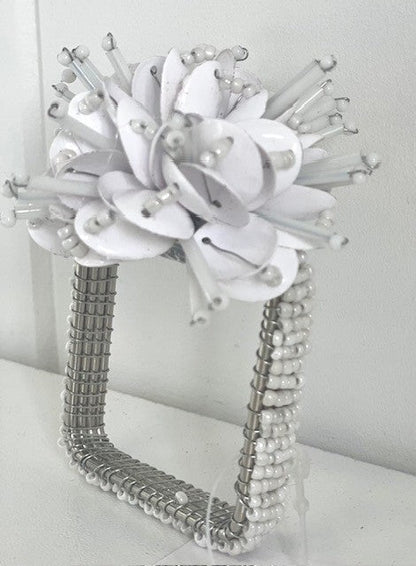 8E - Flowerbead Napkin Ring :Set Of 10