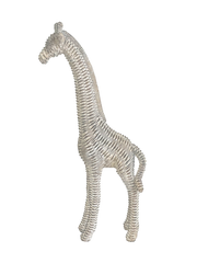 90B - Standing Giraffe White Wash Rattan Look - Last 8