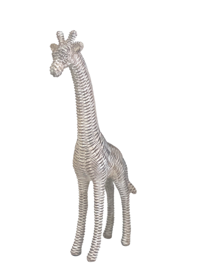 90B - Standing Giraffe White Wash Rattan Look - Last 8