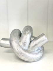 90H - Silver Leaf Double Knot 16X13X11 - Last 1