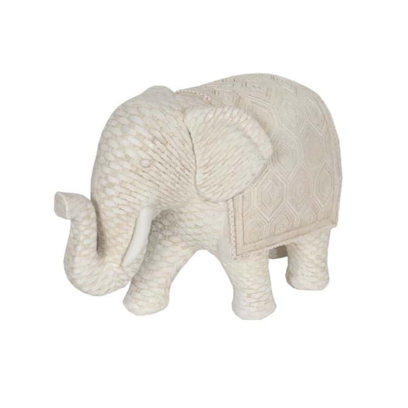 Woven Look Mum Elephant Ornament 22.5x10x16cm