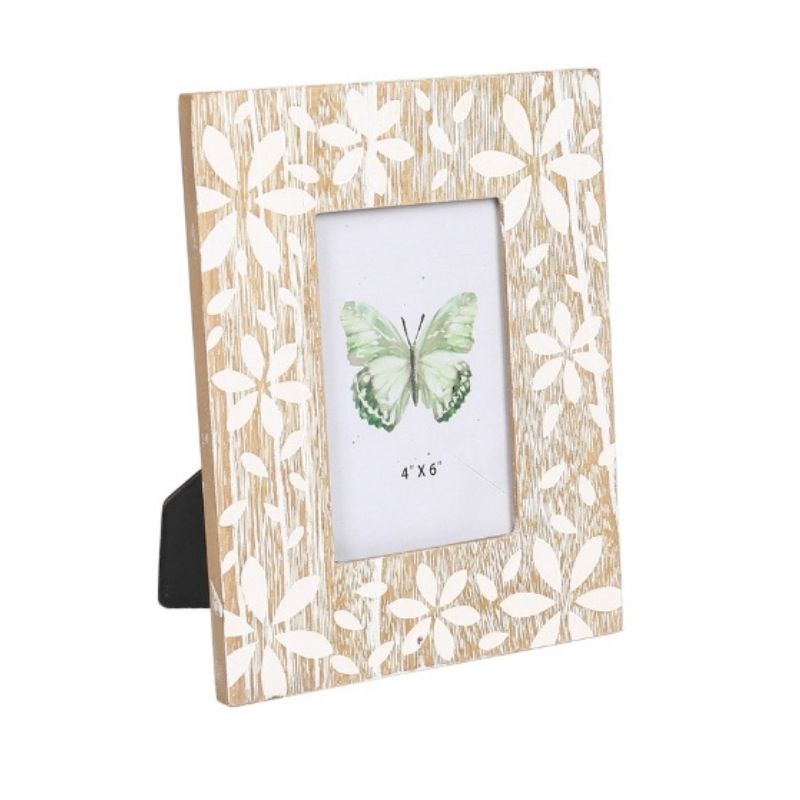 4x6" Flowers Design Photoframe 18x2x23cm