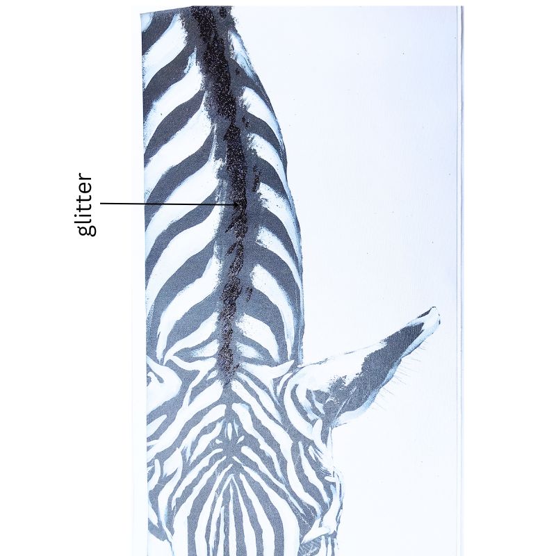 Classic Zebra w/Artificial Fur Framed Canvas Wall Art 30x3.5x90cm