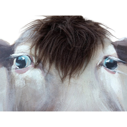 Horse Mugshot w/Artificial Hair Framed Canvas Wall Art 50x60cm