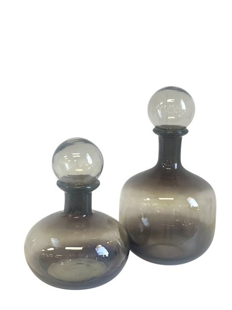 96Q Black Ombre Glass Decanter Large 28Cm