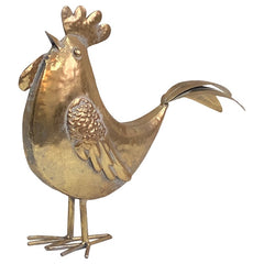 Lustre Gold Chook w/Long Tail 35x10.5x30.5cm