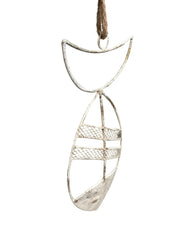 Hanging Fish Wall Décor w/Rope 15.5x2.5x38cm