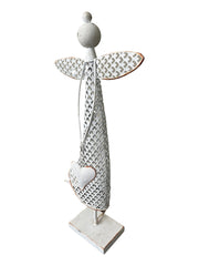 Angel w/Heart Figurine 28x10x61.5cm