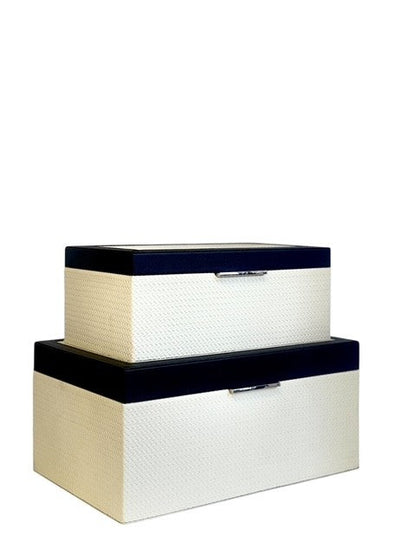 98D Coco Cream Black Decor Large 30X20X14