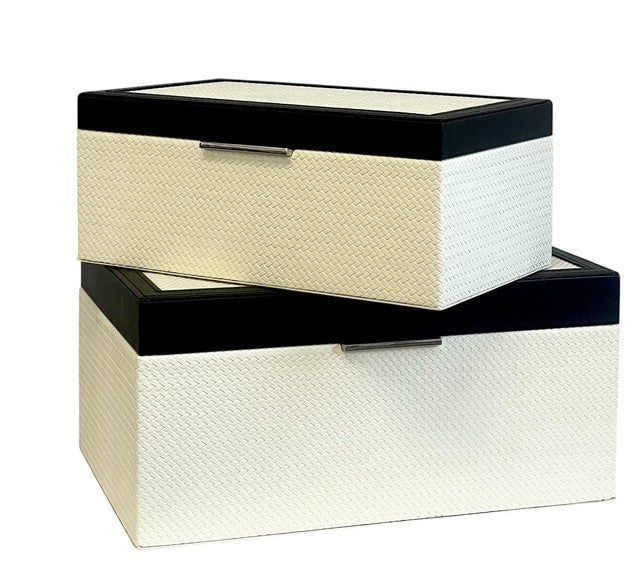 98D Coco Cream Black Decor Large 30X20X14