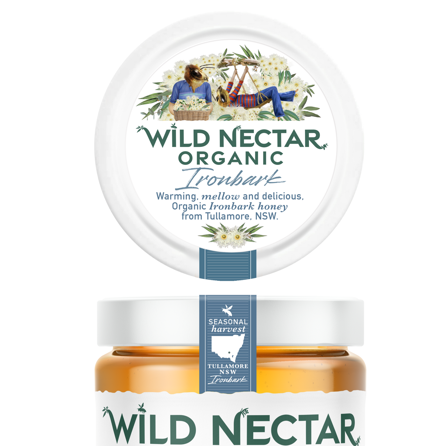 Ironbark Organic Australian Honey - 350g Jar