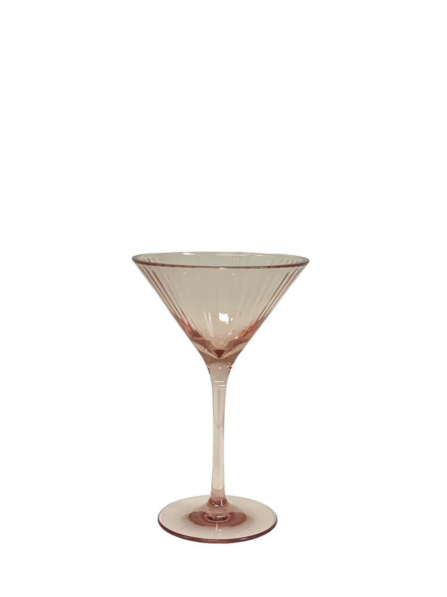 9P - Pink Ribbed Cocktail/Martini Acrylic