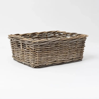 Arlington Low Rectangular Kubu Utility Basket - Small