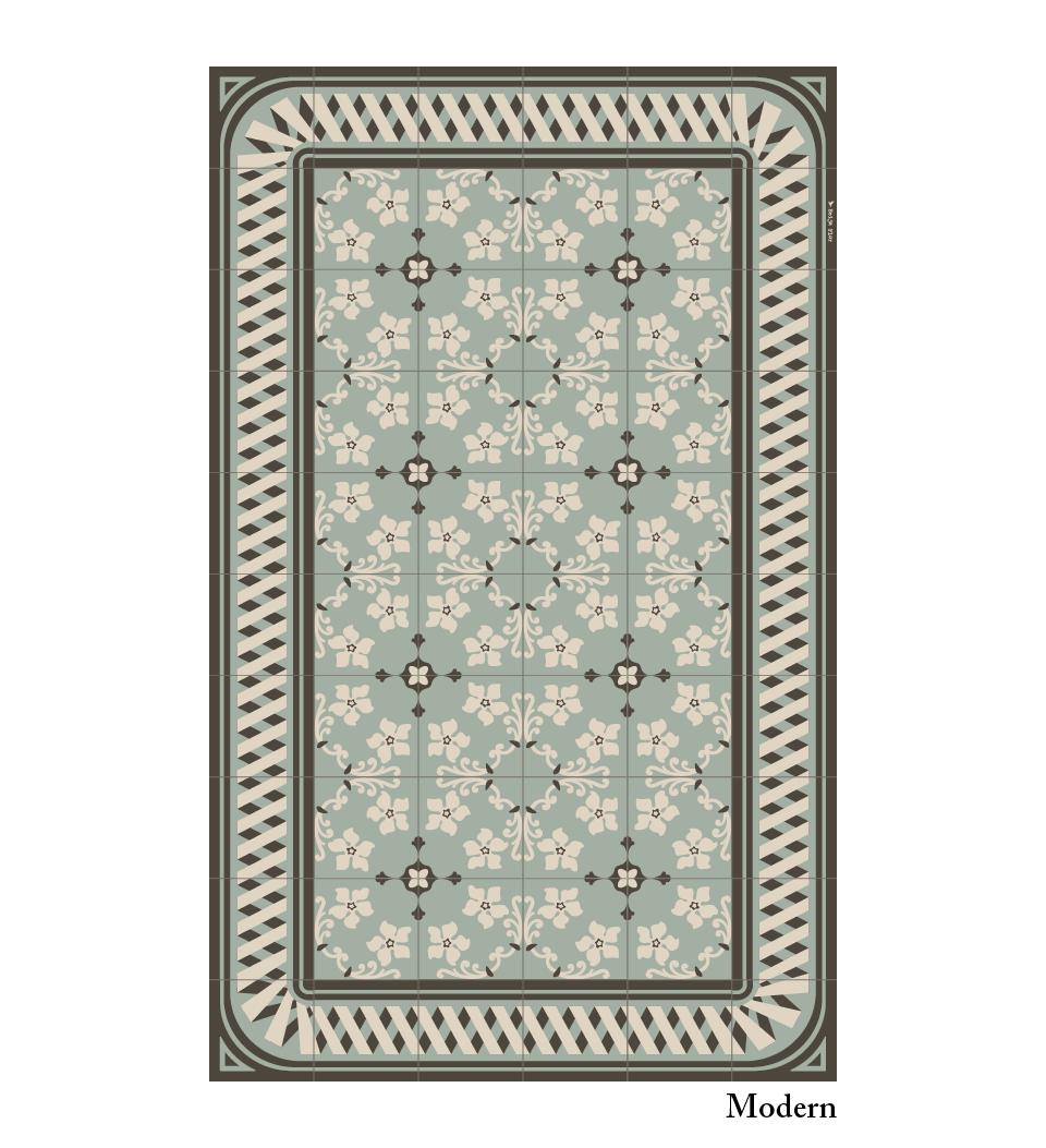 Almond Mint vinyl rug packshot
