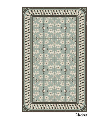 Almond Mint vinyl rug packshot