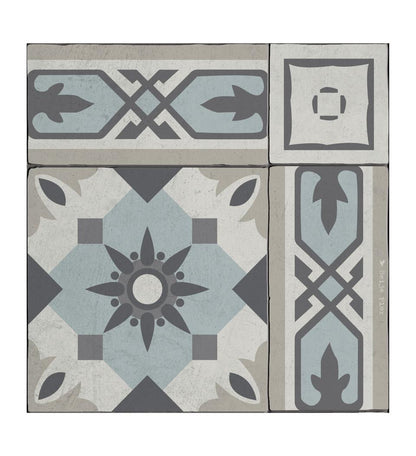 Amsterdam Light Blue vinyl rug closeup