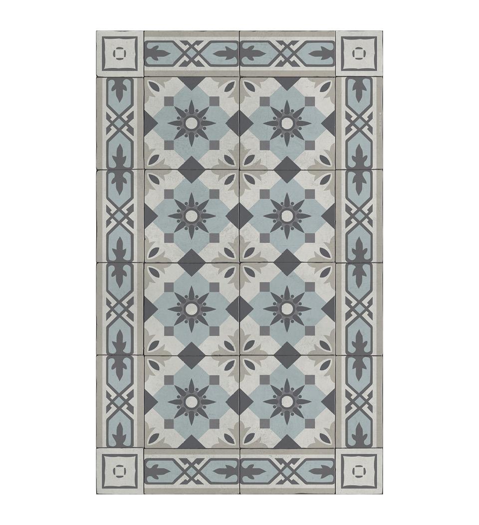 Amsterdam Light Blue vinyl rug packshot