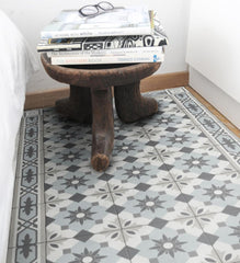 Amsterdam Light Blue Vinyl Rug