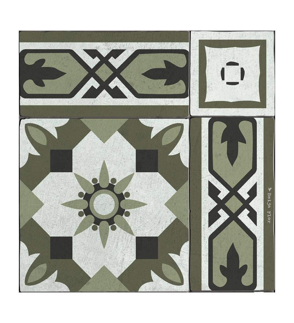 Amsterdam Forest vinyl rug closeup