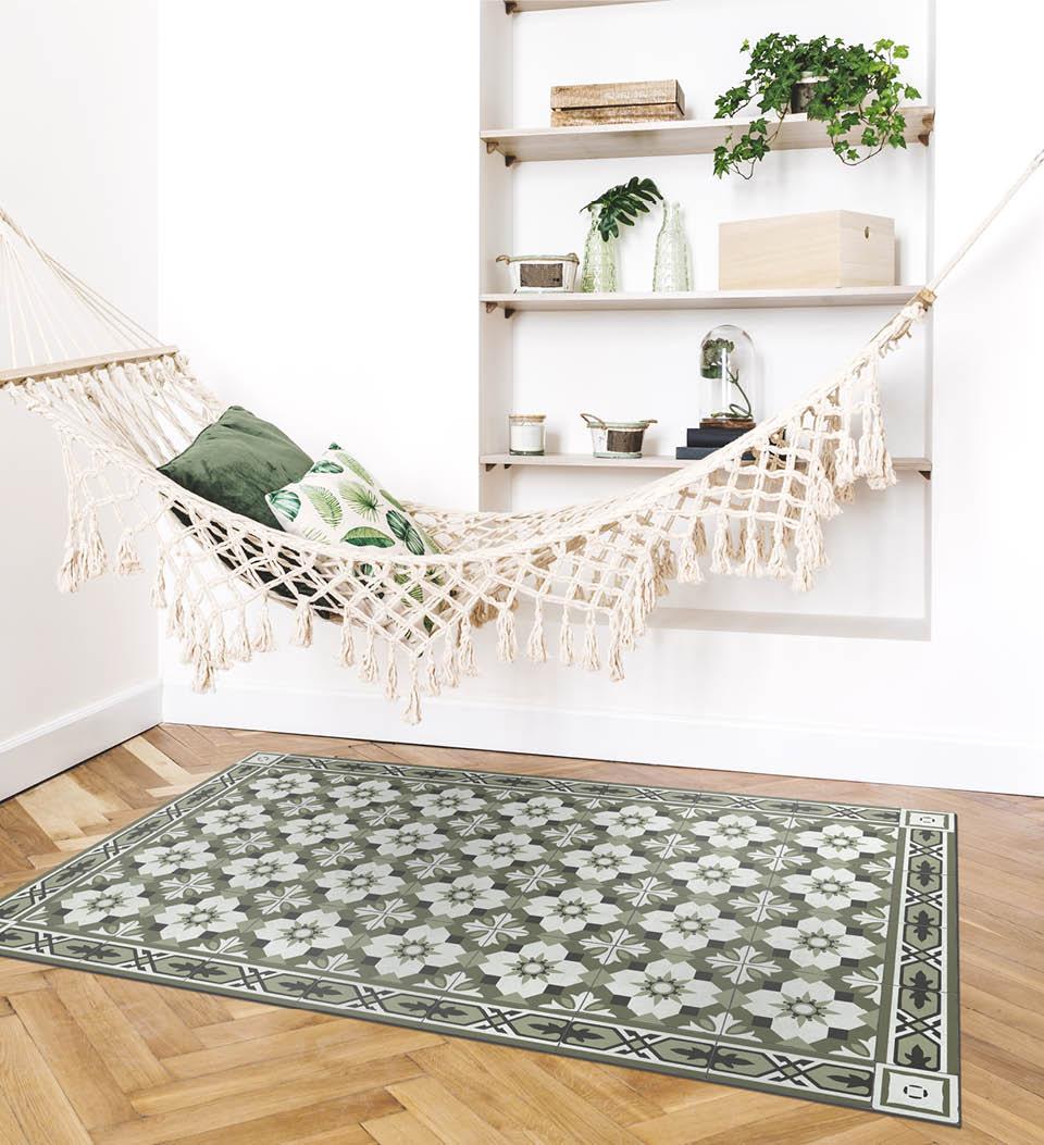 Amsterdam Forest vinyl rug lifestyle