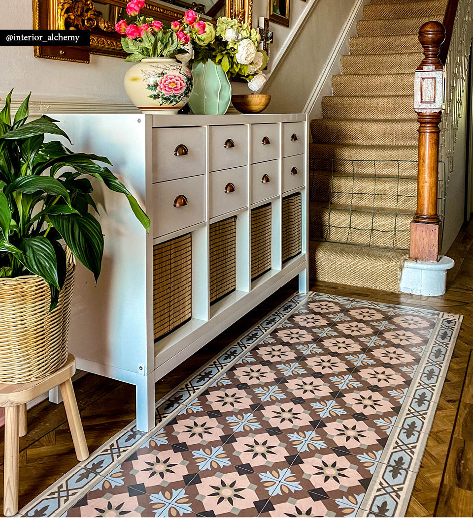 Amsterdam Classic Concrete Vinyl Rug lifestyle