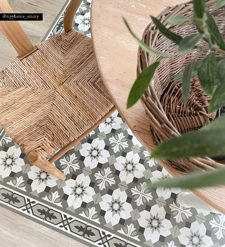 Amsterdam Forest vinyl rug in interior