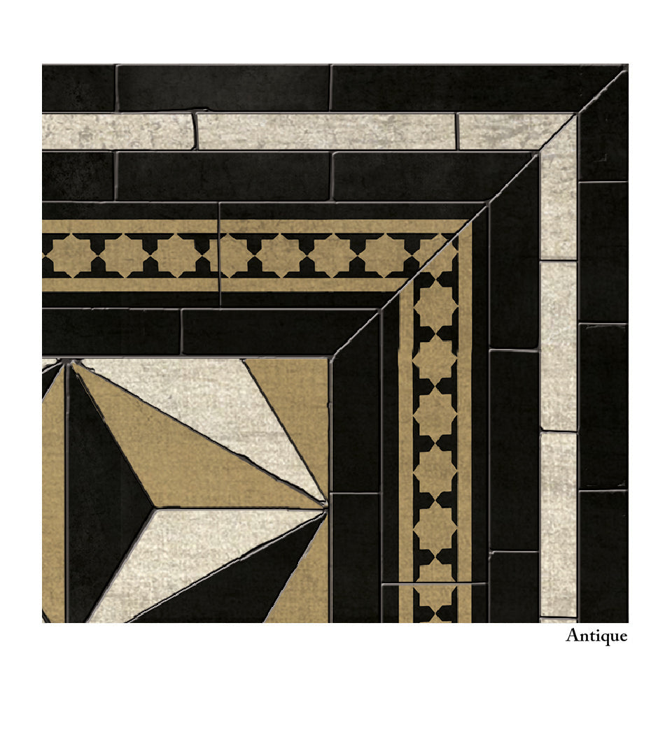 Beija Flor antique tile finish detail