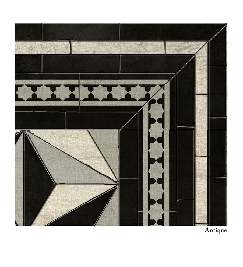 Beija Flor antique tile finish detail