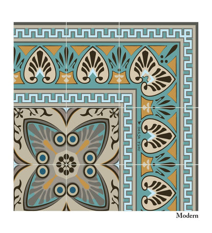 Bella Classic vinyl rug closeup both finishes