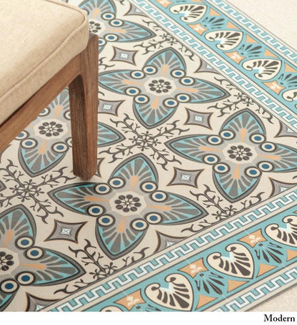 Bella Classic Modern vinyl rug lifestyle