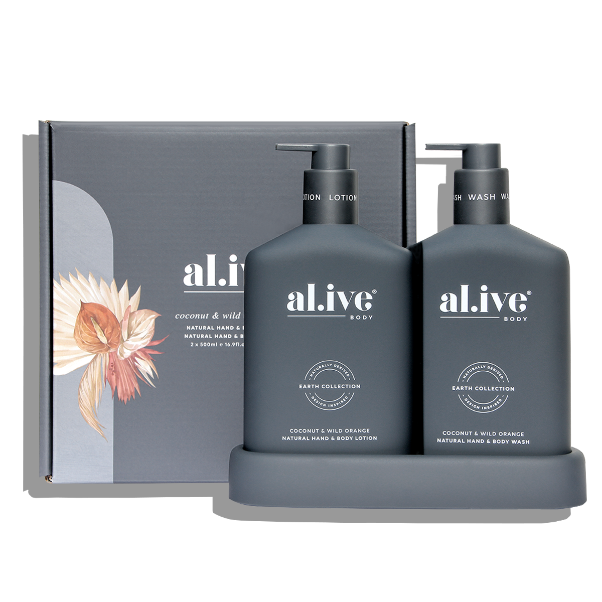 Wash & Lotion Duo + Tray – Coconut & Wild Orange