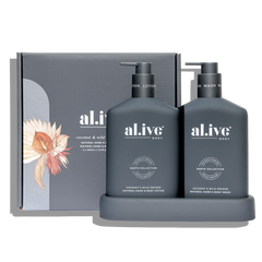 Wash & Lotion Duo + Tray – Coconut & Wild Orange