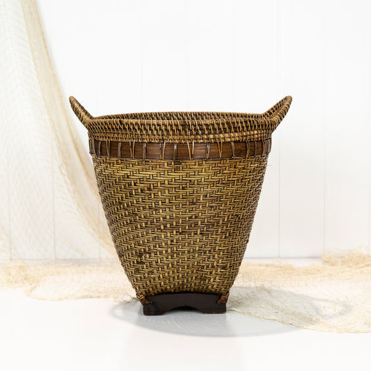 Rattan Basket With Handles (S)
