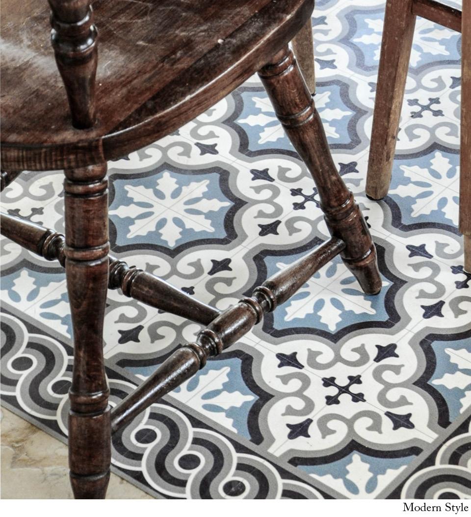Mountain Classic vinyl rug lifestyle view