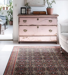 Rita Bordeaux Vinyl Rug