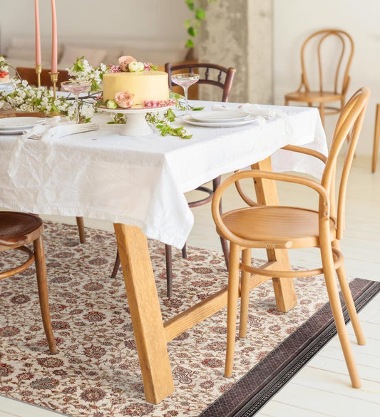 Bohemian Garden Fall Vinyl Rug Lifestyle