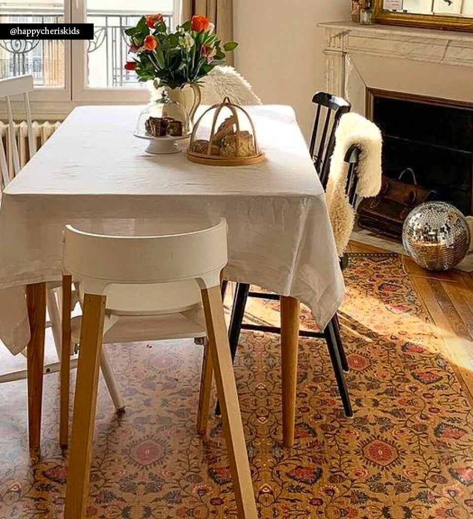 Bohemian Garden Gold Vinyl Rug Alternative Lifestyle