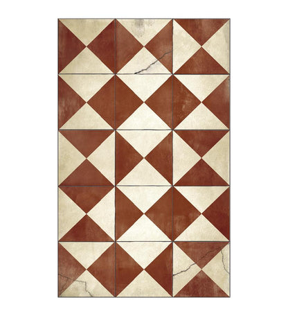 Borgo Bordeaux Antique Vinyl Rug Lifestyle