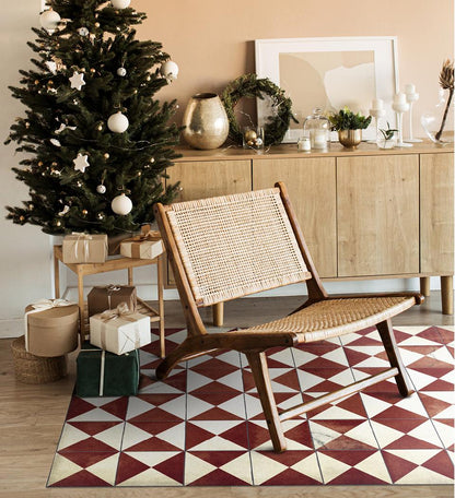 Borgo Bordeaux Antique Vinyl Rug Alternative View
