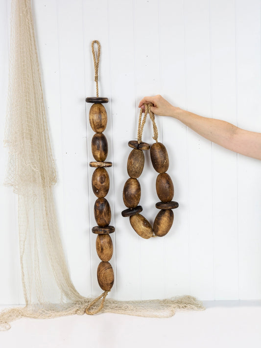 String Of Oval Buoys - Natural