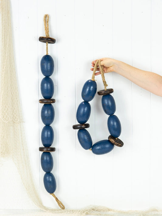 String Of Oval Buoys - Navy