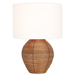Coastal Rattan Lamp - 30x41.5cm - (In Store Collection Only)