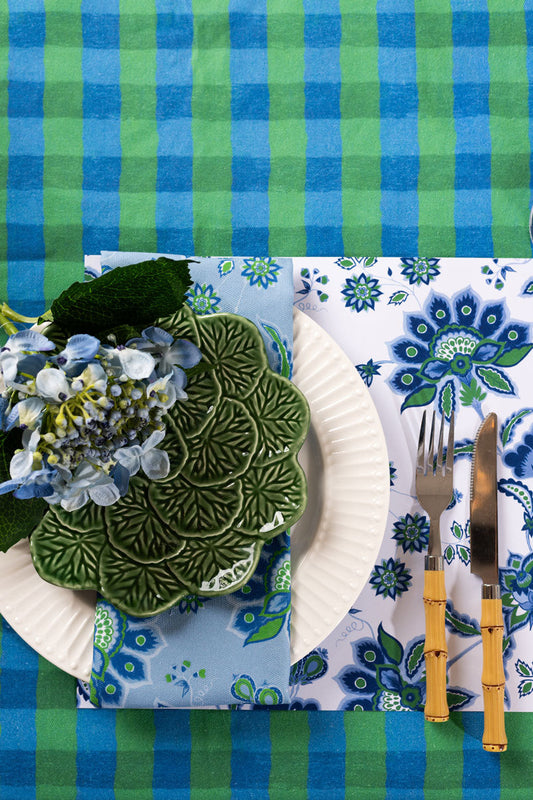 Blue/Green Gingham Tablecloth - Wholesale Sold Out